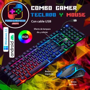Teclado y mouse Gamer