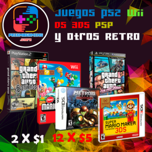 Juegos PS2 WII PSP NDS 3DS