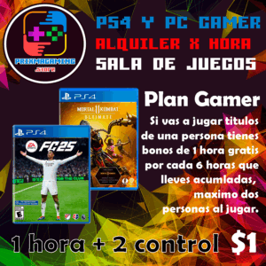 Alquiler PS4 x Horas