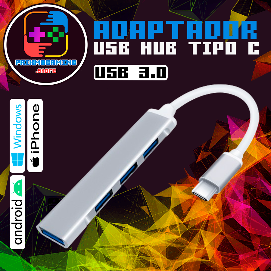 Adaptador USB HUB tipo C