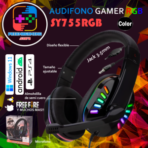 Audifono Gamer RGB SY755RGB