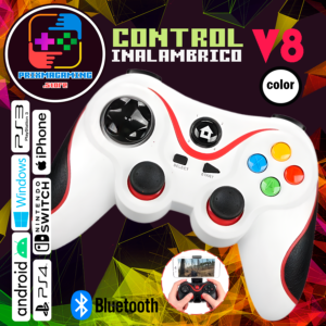 Control Inalambrico V8 Blanco