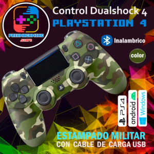 Control PS4 Estampado Militar Verde