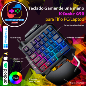 Teclado Gamer K-Snake G92
